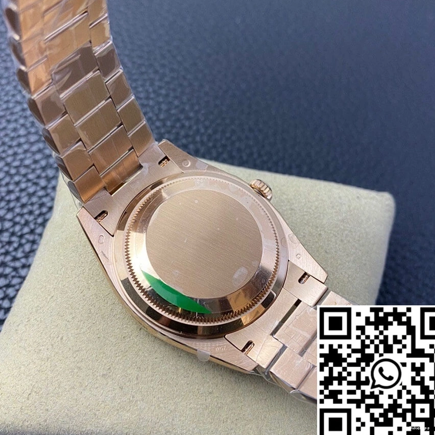 Gold 118235 EW Factory Rolex Rose Day Date 1007